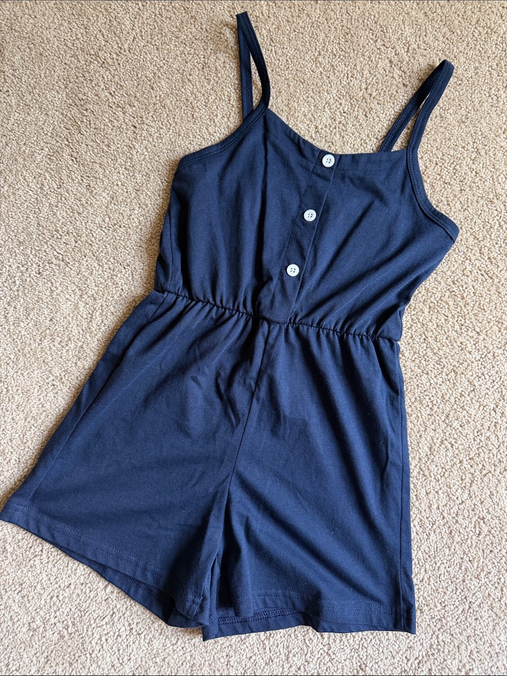 Girls' Blue Striped Button-Front Dress - Classic Preppy Bundle - Picture 3 of 4